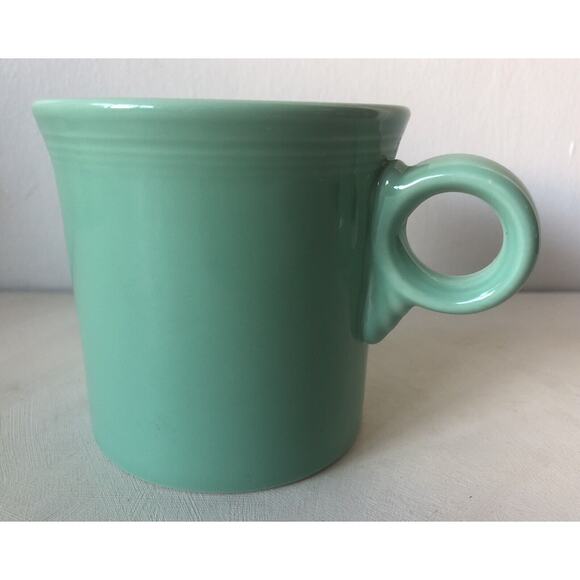 Fiesta HLC Ceramic Coffee Mug O-Ring Handle Sea Foam Mint Green 10 Ounce USA - Picture 11 of 12